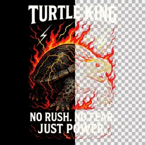 Turtle King No rush No Fear Just Power