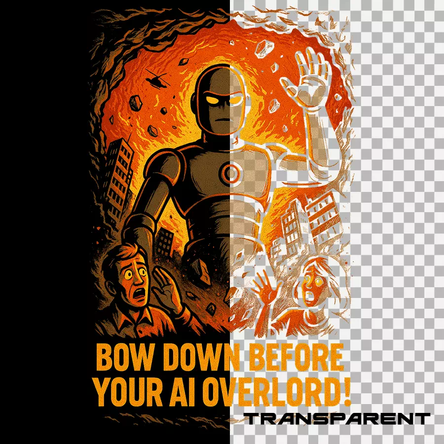 AI Robot Bow Down Before Your AI Overlord